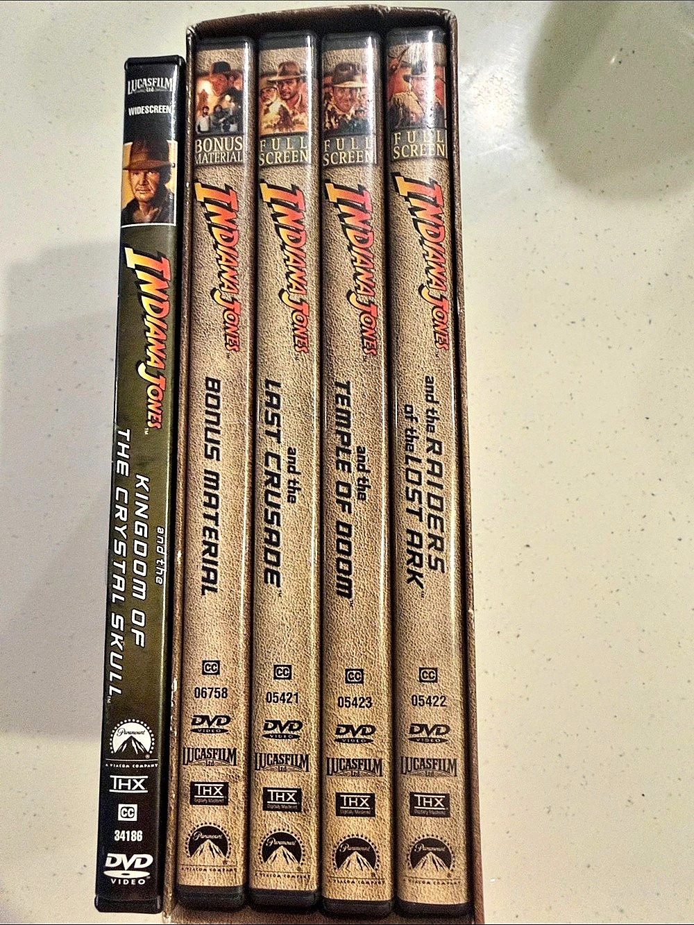 Universal Indiana Jones DVD collection DVD Collection 5-Disc Set Like New